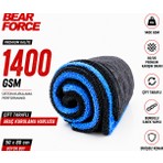Robeve Bear Force Premium Araç Kurulama Havlusu 50X80 cm 1400 Gsm Çift Taraflı Mikrofiber Oto Kurulama Bezi Dikişsiz Kenar Burgulu Ilmek Yapılı Yüksek Su Emici Profesyonel Araç Bakım Havlusu