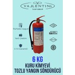 Valentina Vallentina 6 kg Kuru Kimyevi Tozlu Yangın Tüpü