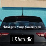 UAStudio Araba Arkasi Yazisi -Arac Oto Laptop Duvar Uyumlu 90×7