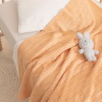 Yataş Mini Curl Triko Bebek Battaniye - Somon