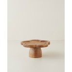 English Home Anita MDF Ayaklı Kase Dekoratif Tabak 10 cm Yuvarlak Kahverengi