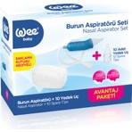 Wee Baby Burun Temizleyici Aspiratör Seti 10 Yedek Uç ile Bebekler için Güvenli Temizlik