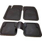 Kln 3D Havuzlu Oto Paspas Siyah Universal 5 Parça Aşınmaya Dayanıklı Pu+Pvc Malzeme