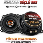 Polaxtor Poke PK-1310 Oto Hoparlör 550W 13CM Tweeterli Oto Hoparlör Takımı 2 ADET