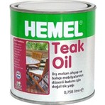 Hemel Teak Oıl Tik Yağı 0,75 Lt Dış Mekan Ahşap ve Bahçe Mobilyaları İçin Doğal Yağ