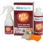 Miraderm Bit Bit Saç Spreyi + Şampuanı + Çelik Tarak Seti 100 ml + 150 ml Arındırıcı Etki