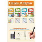 Dikkat Atölyesi Yayınları 4'lü Oluklu Set Resim, Çizgileri, Harfleri ve Sayıları Yazmayı Öğreten Kitap 3+ Yaş