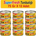 Superfresh Süperton Ton Balığı 75 gr x 12 Adet Pratik Kullanım ve Doğal İçerik
