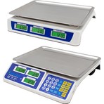 Teknika ACS-809T+C 40 kg Elektronik Terazi (Şarjlı + Adaptörlü) Kilo Koruma Özelliği ile Beyaz