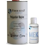 Fiber Elyaf Kompozit Polyester Tamir Kiti 2 Kg Kobalt İçerir Hızlandırıcı ve Dondurucu ile