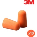 3m 1100 Ipsiz Kulak Tıkacı 10 Adet Ergonomik Tasarımlı Antialerjik Malzeme ile Yüksek Koruma