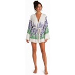 Mulberry Sedna Kadın Ekru Müslin Kimono Bornoz – Kuşaklı, Püskül Detaylı, Oversize Rahat Kesim Plaj & Ev Giyim