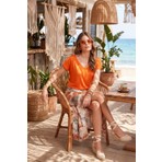 Lela V Yaka Rahat Kesim Bluz Bayan Bluz 5862000