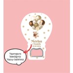 Lecatte Balonlu Ayıcık Temalı Balon Açacak Magnet 20 Adet (Jelatin Paket Hediyeli)