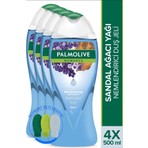 Palmolive Moments Sandal Ağacı ve Lavanta Yağları ile Nemlendirici Banyo ve Duş Jeli 500 ml x 4 Adet + Seyahat Kiti Hediye