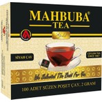 Mahbuba STD 100 İthal Seylan Sri Lanka Ceylon Kaçak Sallama Süzen Bardak Poşet Siyah Yaprak Çayı 100x2gr
