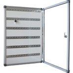 ABC Anahtar Kutusu 50 x 70 cm Alüminyum Çerçeve ile 78 Kapasiteli Ergonomik Kullanım Sunar Anahtar Dolabı