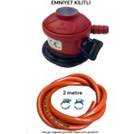 Orgaz Ev Tüpü Dedantör  Hortum set şişman tüp başlığı Aygaz Milangaz Ipragaz  12KG Tüpgaz Bağlantı Seti