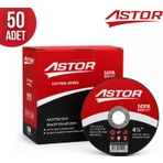 Astor Metal Kesici Taş 115x1x22.2 mm İnox KesmeTaşı - 50 adet