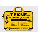 Fishin Gross FishinGross Tekne Ekipman Çantası 8 Parça Zorunlu Ekipman Seti Deniz Güvenliği İçin Sarı