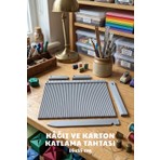 Cafio3D Kağıt Katlama ve Karton Katlama Tahtası 16X15 cm | Skorlama Panosu | Davetiye, Kutu ve Scrapbook Katlama Aparatı | Renk Geçişli | Plastik