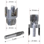 NSE 1/2" (20 Mm) ve 3/4" (25 Mm) İç ve Dış Diş Açma Aparatı Seti Ergonomik Tasarım ile Uzun Ömürlü Kullanım