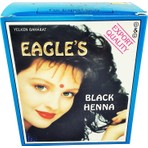 Eagle's Eagles Siyah Hint Kınası 6'lı Paket Amonyaksız Toz Formda Kadınlar İçin Uzun Süre Kalıcı Renk
