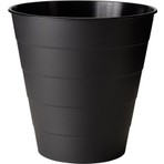 IKEA 10 Lt Siyah Renk Çöp Kutusu Ergonomik Polipropilen Plastik Ofis İçin Şık Tasarım