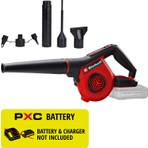 Einhell Akülü Üfleme TE-CB 18/270 Li-Solo 3408045 | PXC | 18 V | maksimum 270 km/s | 5 seviye | Genişletme | Standart, düz ve sondaj deliği nozulları | akü hariç