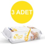 Sleepy Sensitive Kokusuz Islak Havlu 3 x 90'lı 270 Yaprak Günlük Kullanım İçin Hassas Temizlik