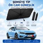 Baffhome Katlanabilir Oto Güneşlik Araç Ön Cam Güneşliği Oto Araba Güneşlik Şemsiye Tip Ön Cam Güneş Önleyici
