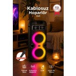 Torima Bluetooth Hoparlör Rgb Işıklı Mikrofonlu Taşınabilir Speaker D41 Siyah