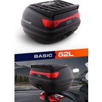 Wogen WG52 Motosiklet Arka Çanta Kargo Tipi 52 Litre Siyah Sırt Dayamasız