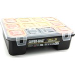 Super-Bag CUBE-100 Organizer Balıkçı Malzeme Kutusu Sağlam Plastik Yapı ve 9 Göz ile Kullanışlı