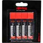 Rotring Super Polimer Kalem Ucu 2B 0.7 mm 4'lü Paket Kırmızı Renkli Sarf Malzemeler