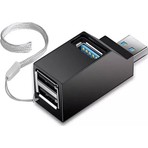 Alfais 4422 USB Hub 3 Port 2.0 3.0 Çoklayıcı Switch Taşınabilir ve Kullanıcı Dostu