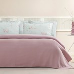 Dormy Home Sabina %100 Pamuk Tek Kişilik Pike Takımı - Mürdüm