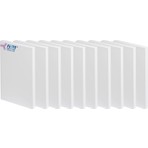 Sert Kırtasiye 35cm x 50cm Arkadan Zımbalı Tuval 10'lu Paket Beyaz Renkli Sanatsal Malzeme