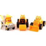 Uçar Kid 165 Kamyon-Kepçe-Silindir Oyuncak Yol Seti 33X16 cm Dayanıklı Malzeme ile Eğlenceli Oyun