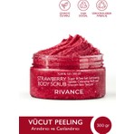 Rivance 300 gr Çilekli Vücut Peelingi Canlandırıcı ve Deniz Tuzlu Arındırıcı ve Işıltı Verici Etki ile Tek Parça