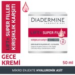 Diadermine Lift + Superfiller Kırışıklık Karşıtı Gece Yüz Kremi 50 ml Hyaluronik Asit İçerir