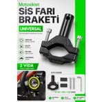 Motobros Motosiklet Sis Farı Braketi Motor Sis Farı Ayağı Sis Farı Montaj Aparatı (1 Adet)