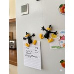 Msv Studio 3D Daffy Duck Eğlenceli Buzdolabı Magneti 2’li Set Dekoratif Tema Tasarım