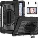 EHZ Teknoloji Galaxy Tab S7 Fe SM-T733 360° Döner Standlı El Tutmalı Omuz Askılı Darbeye Dayanıklı Koruyucu Kılıf