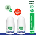 Siveno %100 Doğal Roll-On Erkek Deodorant Bitkisel Leke Bırakmayan Vegan 50 ml X2 Adet