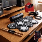 Midex Ddx-70 Dijital Davul 7 Ped 2 Ayak Pedalı (Kulaklık Çubuklar Adaptör Full Set)