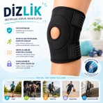 Medikal Diz Korsesi Patella Menisküs Ligament  Destekli Ayarlanabilir Koruyucu Sporcu Dizlik(Baffhome)
