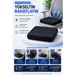 Anva Med Visko Araç Ortopedik Oturma Minderi 44X44 cm – Hafızalı Sünger Kare Koltuk Minderi