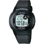 Casio F-200W-1ADF Erkek Kol Saati Suya Dayanıklı Dijital Fonksiyonlu Siyah Silikon Kordon