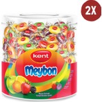 Kent Meybon Karışık Aroma Şeker 2'li 504 gr Meyve Aromalı Kavanoz Şeker